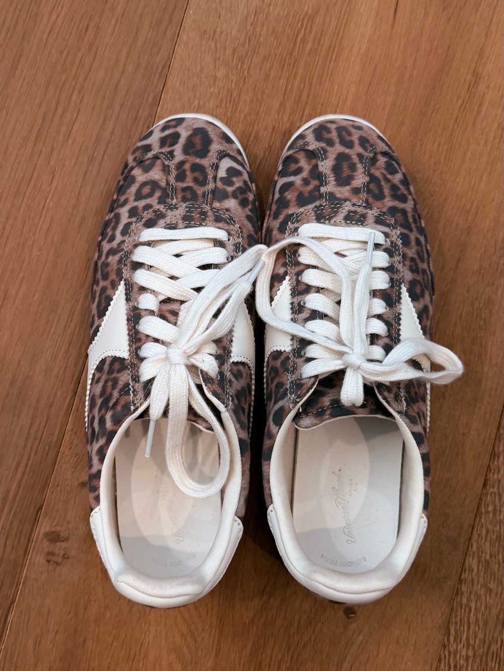 Target Leopard Print Women's Lace-Up Sneakers - White Accents